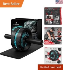 Versatile Ab Wheel for Core Strength Training - Includes Knee Pad for Comfort