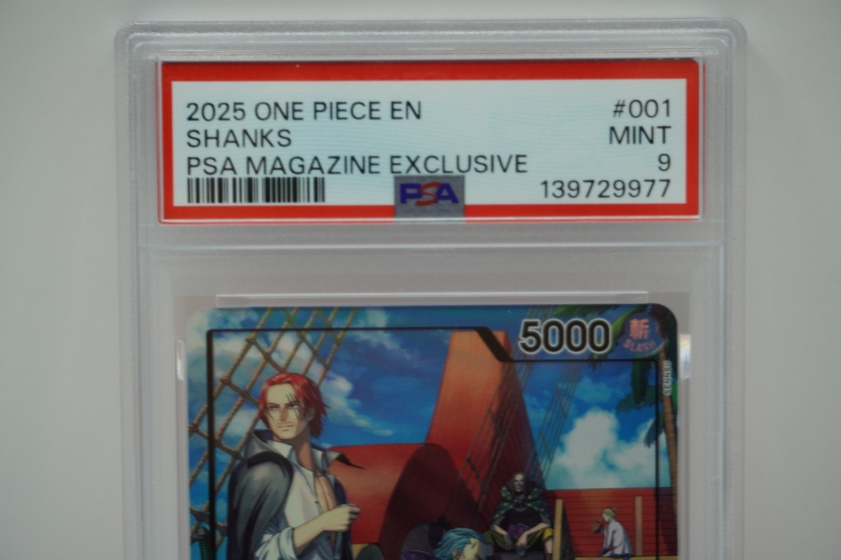 Shanks (2025 PSA Magazine Promo) OP09-001 One Piece Promotion