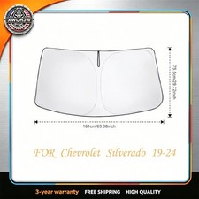 Foldable Windshield Sun Shade for Car 240T Reflective UV and Heat Shield wi...