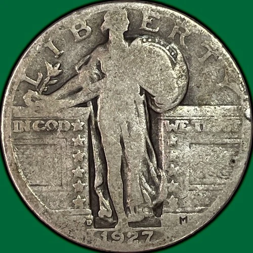 1927-D Standing Liberty Quarter Good G Coin #38227
