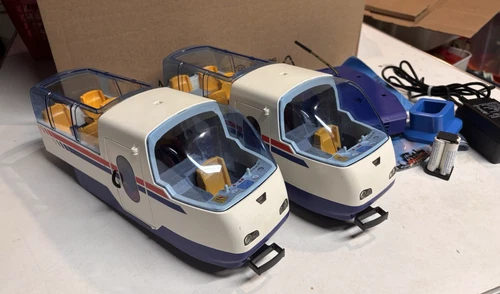 Vintage Playmobil RC Train 4020 Passenger Cars - Untested