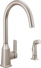 Peerless Ezra Single-Handle Kitchen Sink Faucet with Side Sprayer, Stainless
