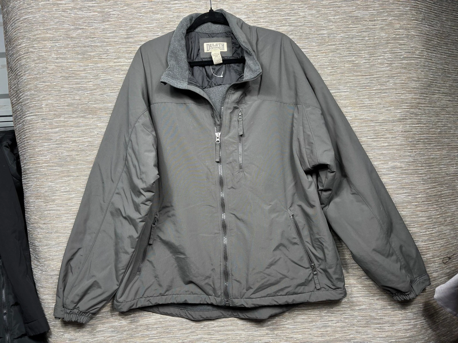 Duluth Trading Co Jacket Mens XL Gray Windbreaker Zip Pockets Lined Insulated
Opens in a new window