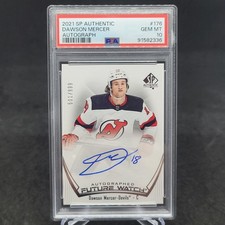 2021-22 SP Authentic Dawson Mercer RC #176 Future Watch Auto /999 PSA 10