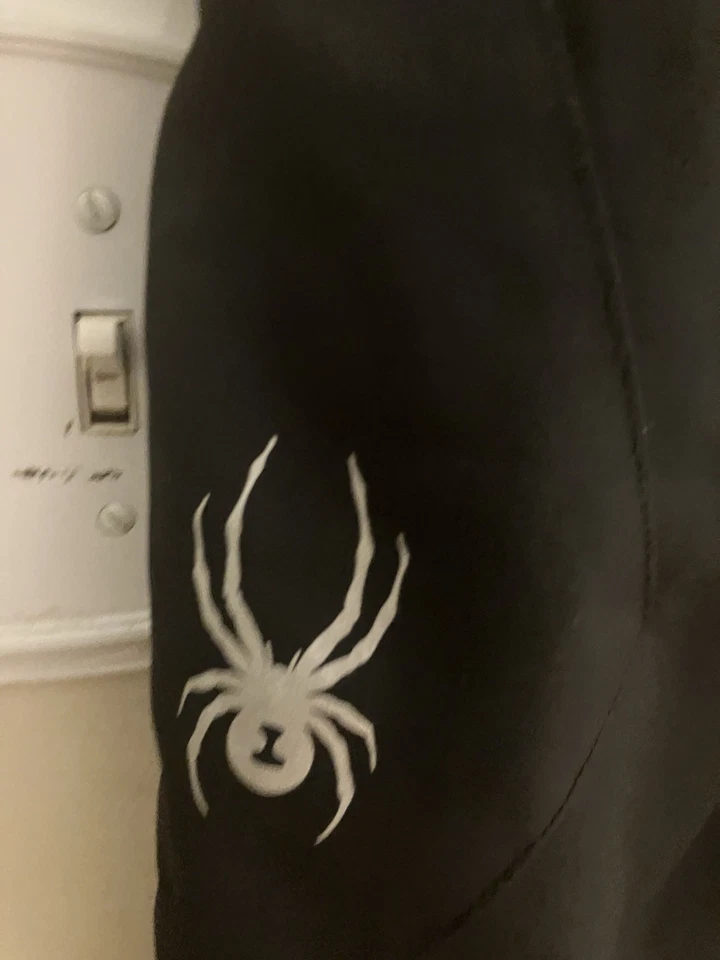 Calça de neve Spyder masculina infantil tamanho 16 zíper completo laterais isoladas à prova d'água - Imagem 2 de 4