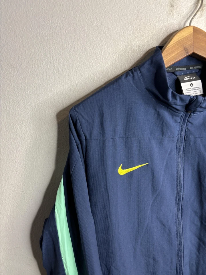 Chaqueta FC Barcelona Niños Grande Azul Marino Fútbol Fútbol Nike Dri-FIT Cremallera Completa Foto 2 de 4