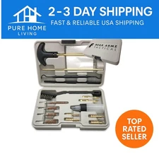Universal Handgun Cleaning Kit for .22 to .45 Calibers - Portable Case Included