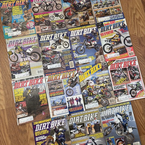 Vintage Dirt Bike motorcycle magazines 15 issues 1995 1996 90s Motocross Super