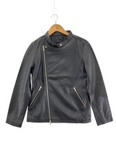 MMMM◆Leather jacket/blouson/L/sheep leather/BLK/23001M21