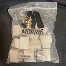 11 Sets Morris 13/16 plastic white end cap 17682