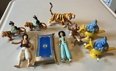 Target アメトイ ミールトイ フィギュア ヴィンテージ アドバタイジング Vintage Aladdin Action Figures Disney Jasmine Genie Apu | eBay