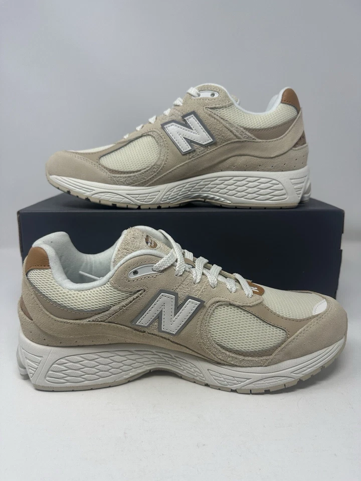 Zapatillas retro New Balance 2002R arenisca amarillo tostado talla M2002RSC para hombre Foto 3 de 4