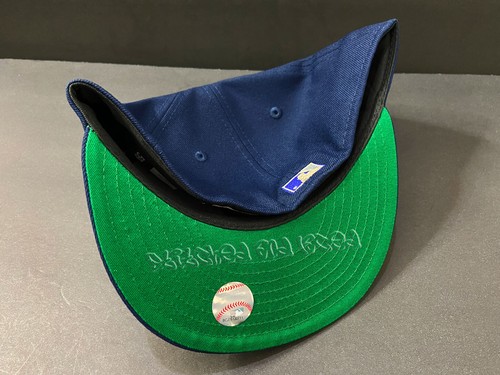 EXCLUSIVE CHICAGO CUBS FITTED HAT NAVY BLUE 1990 ASG PATCH GREEN UV CLUB 7 5/8 - 第 5/9 張圖片