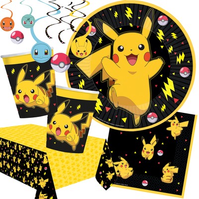 POKEMON PIKACHU -Deko Mitgebsel Spiele Pokémon Kindergeburtstag Mottoparty Party