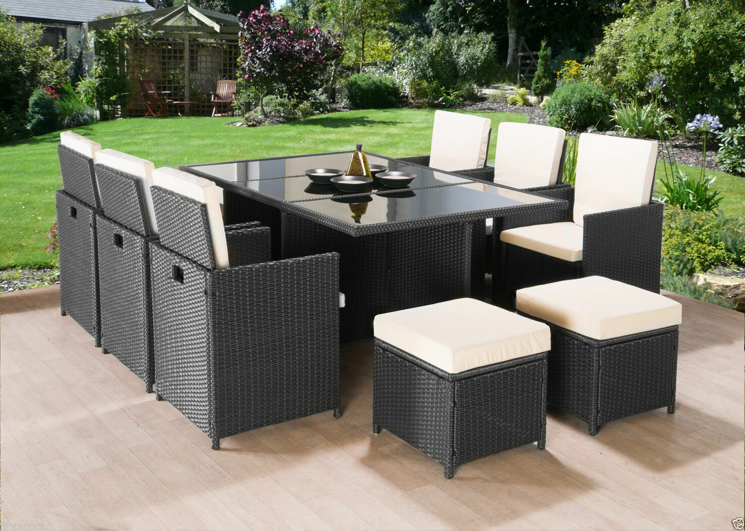 CUBE 2019 RATTAN GARDEN FURNITURE SET CHAIRS TABLE OUTDOOR PATIO WICKER