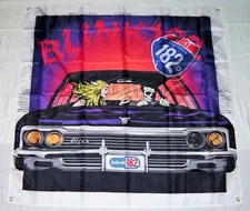 BLINK 182 4'X4' FLAG BANNER MUSIC MAN CAVE DORM SHOP WALL ART GARAGE POSTER
