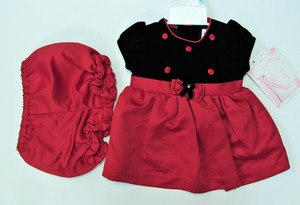 black top red bottom dress