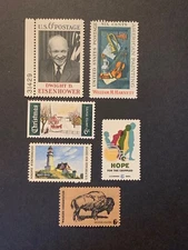 Stamps US 1004,  Scott#1383-1386 MLH,  1391-1392 MNH, See Picture.