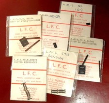 4mm Scale LMS/BR Midland Region Locomotive Number & Name Plates by L.F.C. Models