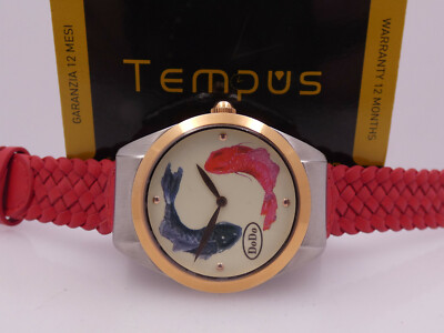 DODO TWO FISH WAD6PE/PVD NEW WITH PAPERS STEEL & PVD ROSE GOLD LADY WATCH