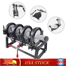 HDPE PP PE PVC Butt Fusion Welding Machine Manual 4 Clamps  Pipe Fusion Welder