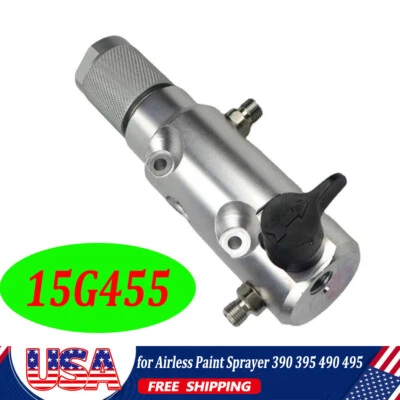 ZECICO Filter assembly valve For Graco Airless Paint Sprayer 390 395 490 495 15G455
