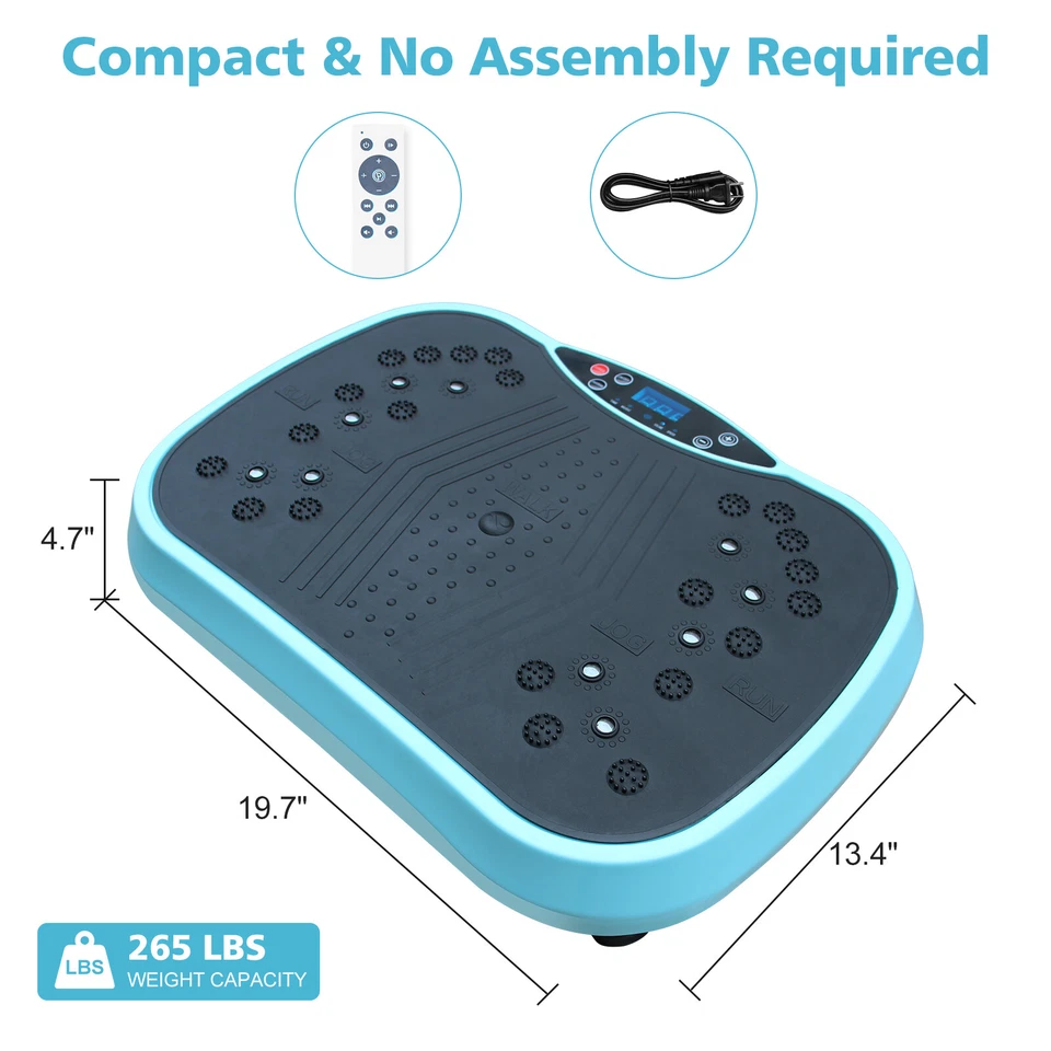 Vibration Plate Exercise Machine Whole Body Workout Vibration Fitness Platform - Image 2 of 4