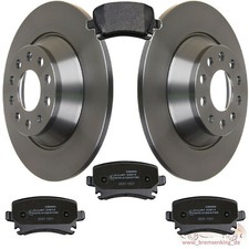 AUDI A6 4F2 2.4 Bremsen SET 2 Bremsscheiben 4 Beläge hinten Hinterachse