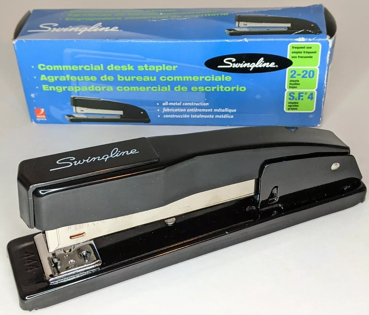 Swingline - Commercial Desk Stapler, 20-Sheet Capacity - Black