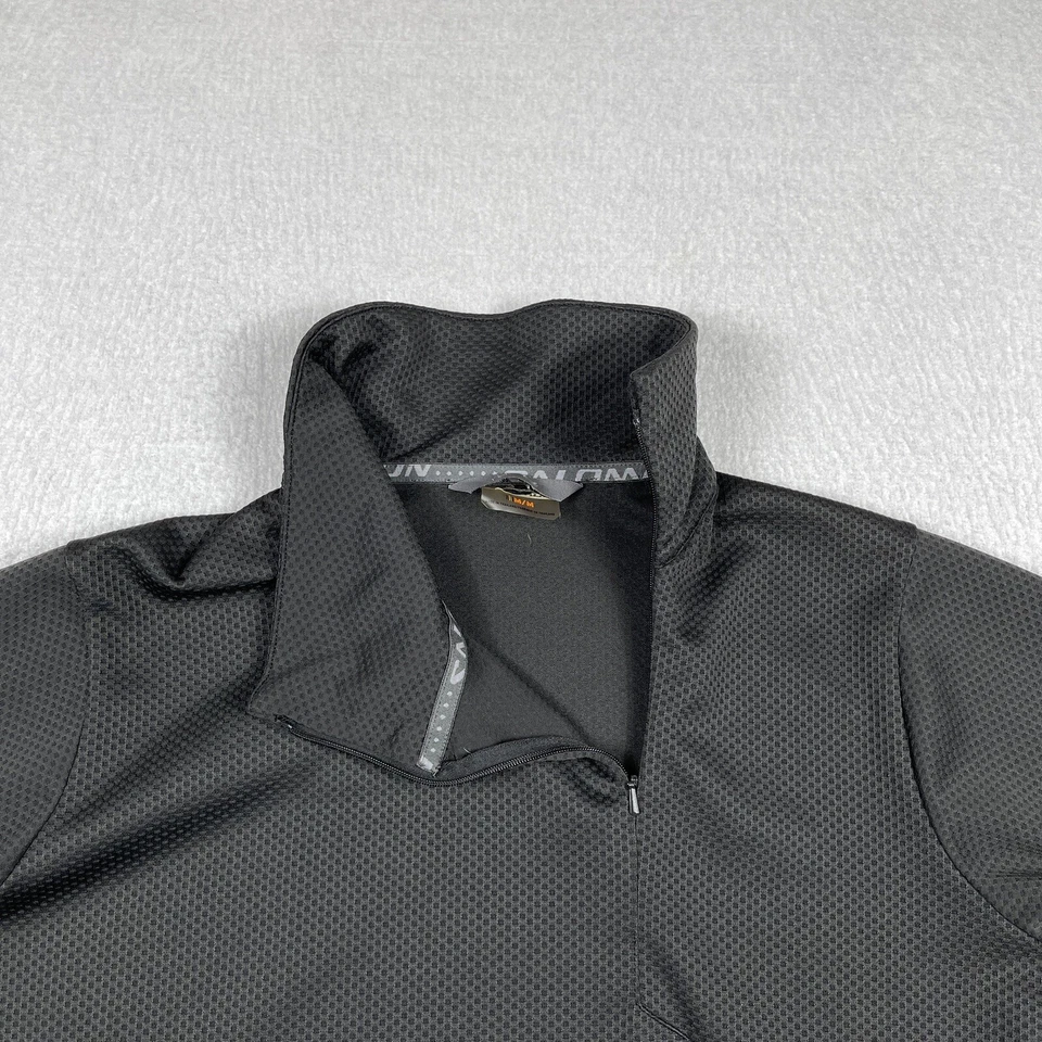 Pullover Salomon para mujer mediano negro gris cremallera asimétrica ropa deportiva senderismo Foto 3 de 4