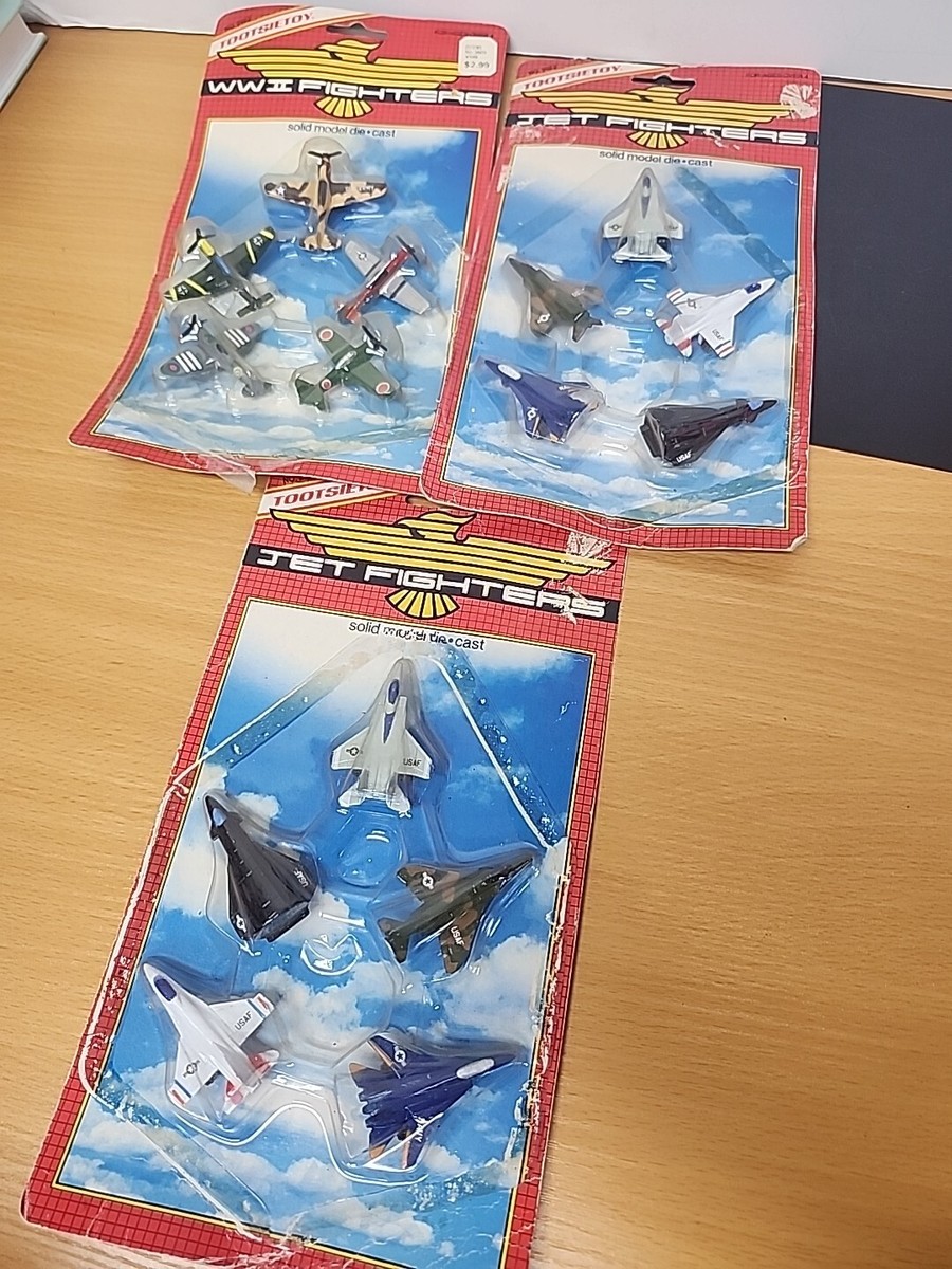 3) Vintage Tootsietoy Jet Fighters & Ww2 Fighters | eBay
