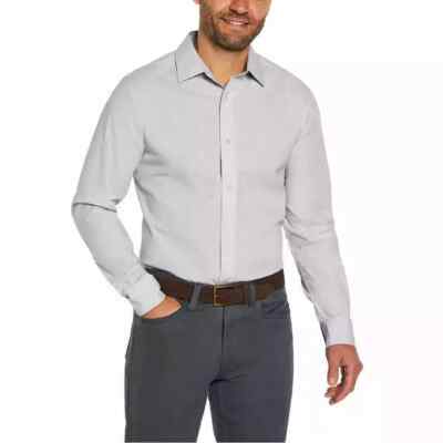banana republic men's poplin dress shirt NWT! Banana Republic Men's Poplin Dress Shirt, Gray/Blue/Light Blue