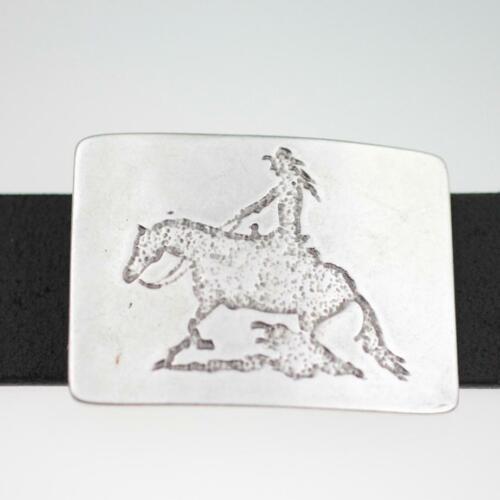 Milor Womens M/L Faux-Leather Braided Weave Belt w/ Silver  display picture 1