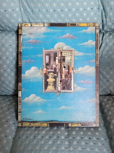 Roderick Slater Assemblage Collage "Beyond The Door" 1970s Original Signed Art
