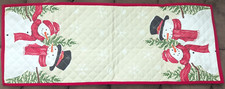 Winter Table Runner 13"x36" Multicolored Winter Snowman Setting- NEW