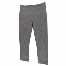 Athleta Ultimate Stash Pocket Capri Tight Leggings Womens Size S Small Gray Gym