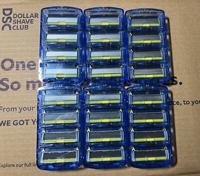 6 Pack Of 4 Heads Dollar Shave Club HERITAGE EXECUTIVE Genuine Fast Shipping