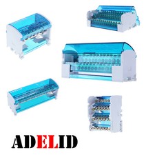 Abzweigklemme Sammelklemme Verteilerblock Verteilung Block Klemmblöcke 125A TH35