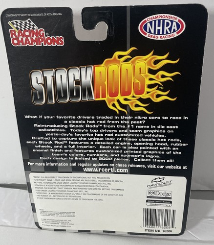 2002 Racing Champions Stock Rods Johnny B #10 1969 Firebird NHRA 1/64 Valvoline - Picture 2 of 2