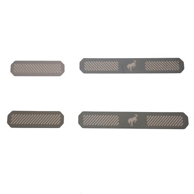 NEW OEM 2021-2025 Ford Bronco 4-Door Sill Step Plates Black Stainless Steel
