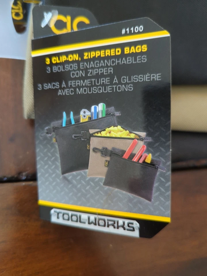 Single-Pocket Multipurpose Zippered Tool Pouch (3-Set)  CLC work Gear New - Image 3 of 3