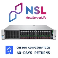 HP ProLiant DL380 Gen9 16SFF 2x E5-2698v4 2.2GHz =40 Cores 128GB P840 4xRJ45