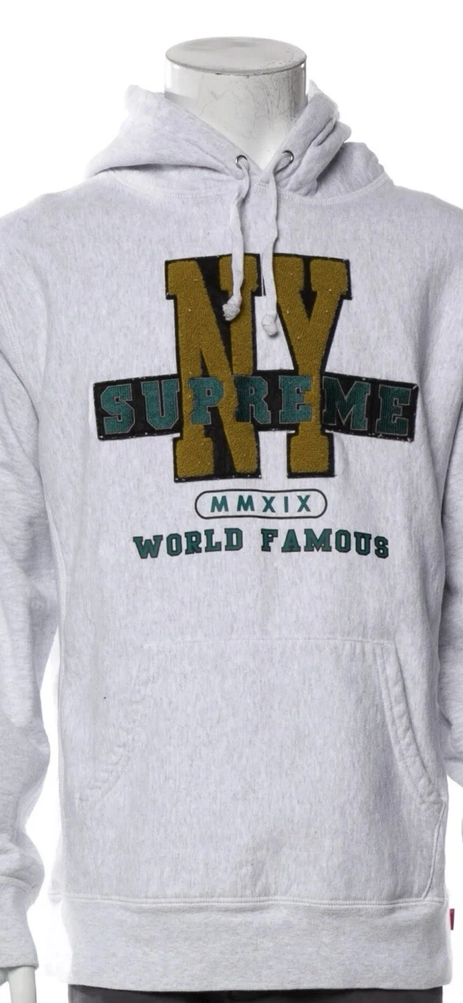 Pull à capuche Supreme World Famous taille M 