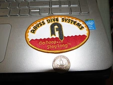 SCUBA Diving ABYSS  Diving System Patch  4'' X 2 1/2''