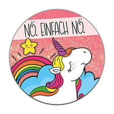 Einhorn-Mauspad Nö. Einfach Nö. Glitzer I �...