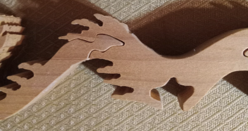 Scroll Saw Dragon 9.2 In Long Wood puzzle Time to paint - Picture 4 of 10