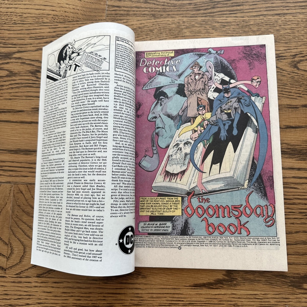 Detective Comics #572 (DC 1987) Classic Sherlock Holmes
