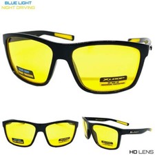Wrap Around High Definition Blue Light Night Driving HD Yellow Lens SUN GLASSES