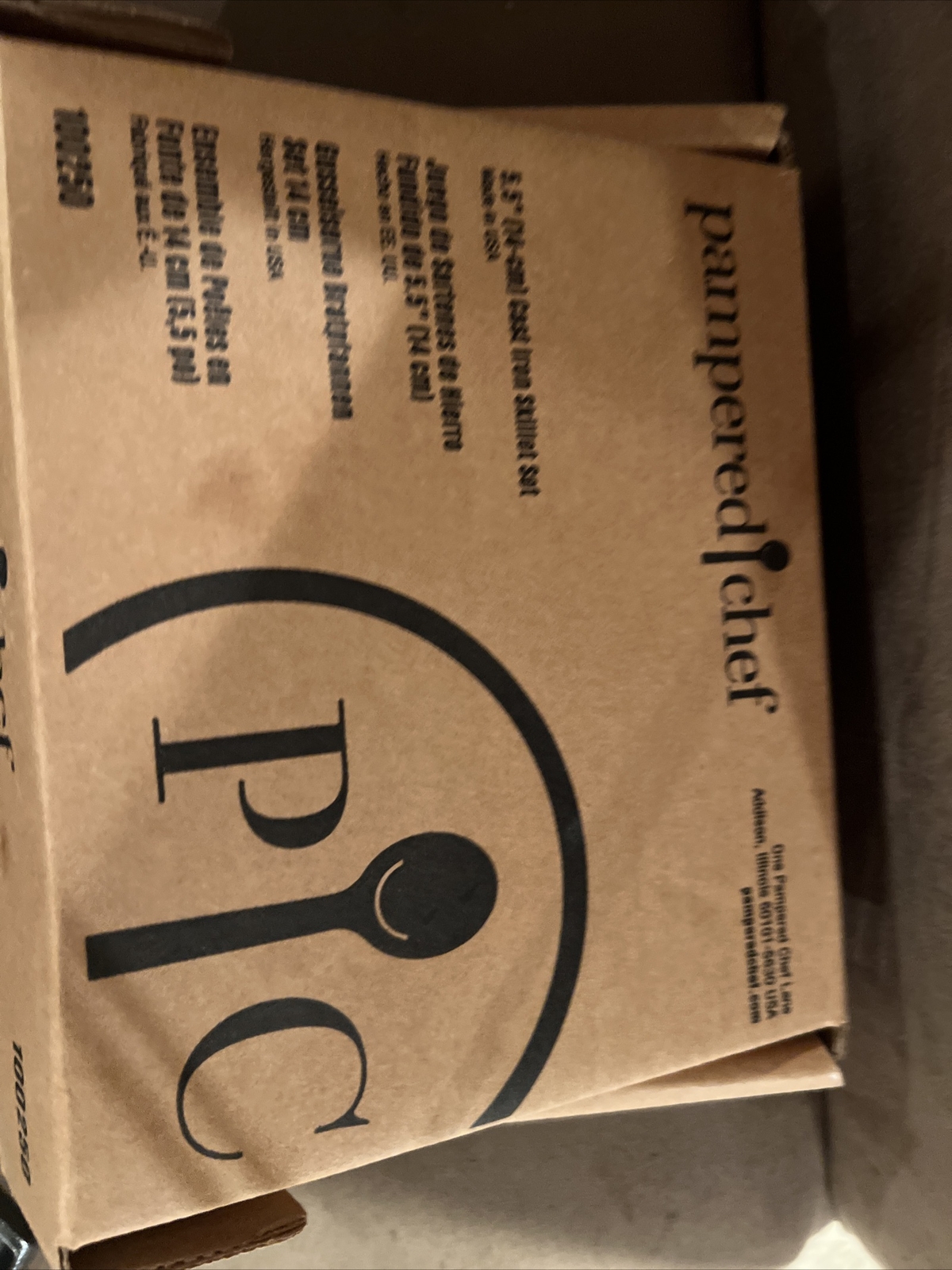 Pampered Chef 5.5” Cast Iron Skillet Set of 2 100250 works w PC Air