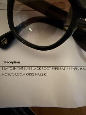 MOSCOT LEMTOSH 46 24-145 SUNGLASSES BLACK FRAME RED LENS MOSCOT LEMTOSH 46 24-145 SUNGLASSES BLACK FRAME RED LENS
